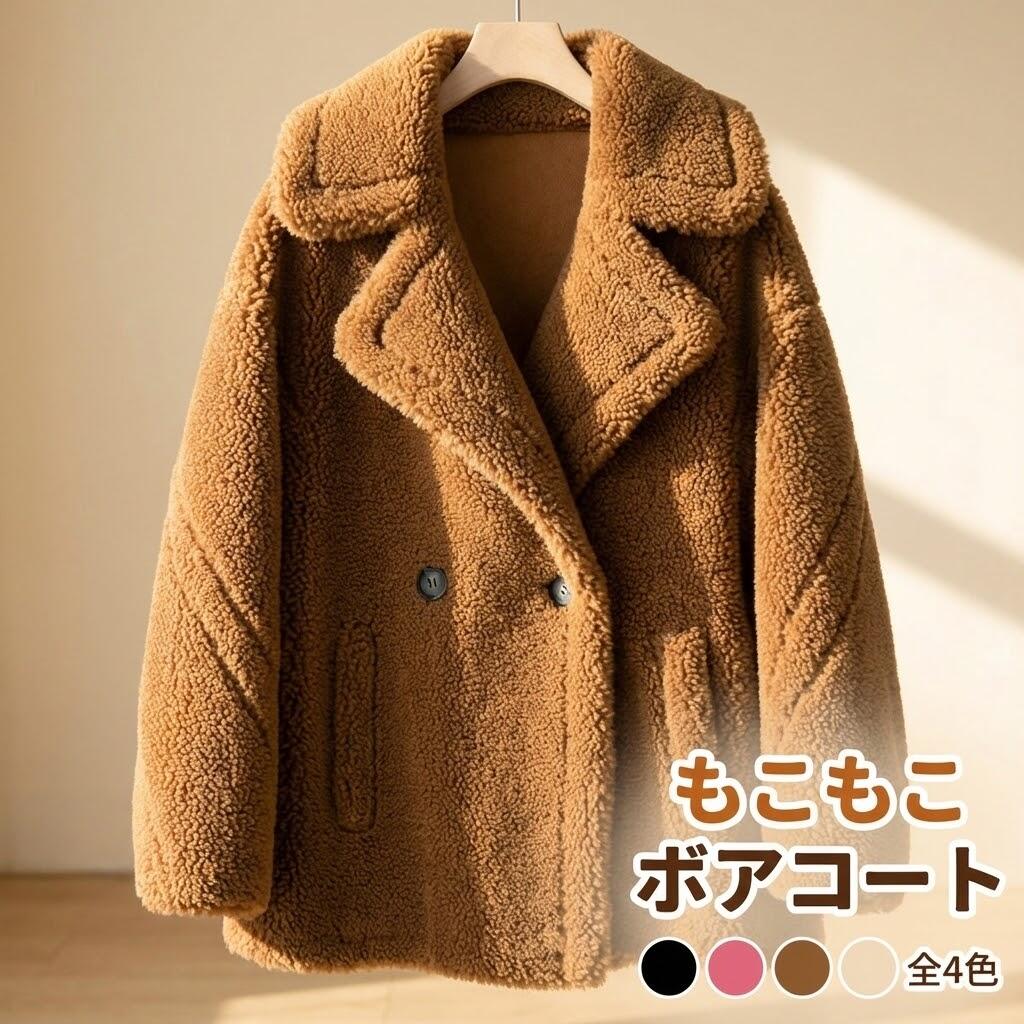 コート ショートコート アウター ブルゾン ボア ジャケット・アウター 長袖 その他のジャケット・アウター ショート 冬 コート掛け コートハンガー 秋冬 ミドル丈 ボアブルゾン ボアアウター 暖かい 包まれ 冬アウター 冬物 防風 防寒 オーバー 8,010円