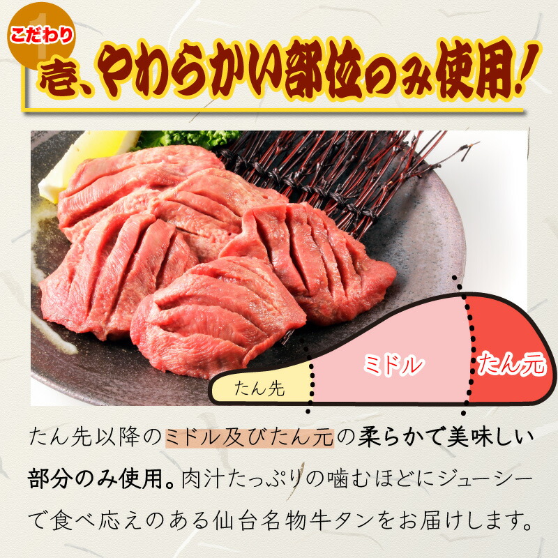 市場 送料無料 仙台名物 しお 400g みそ 3つの味から選べる特選牛たん しょうゆ 工場直送 BBQ 熟成牛タン 厚切り やわらかい 8mm  200g×2セット 冷凍