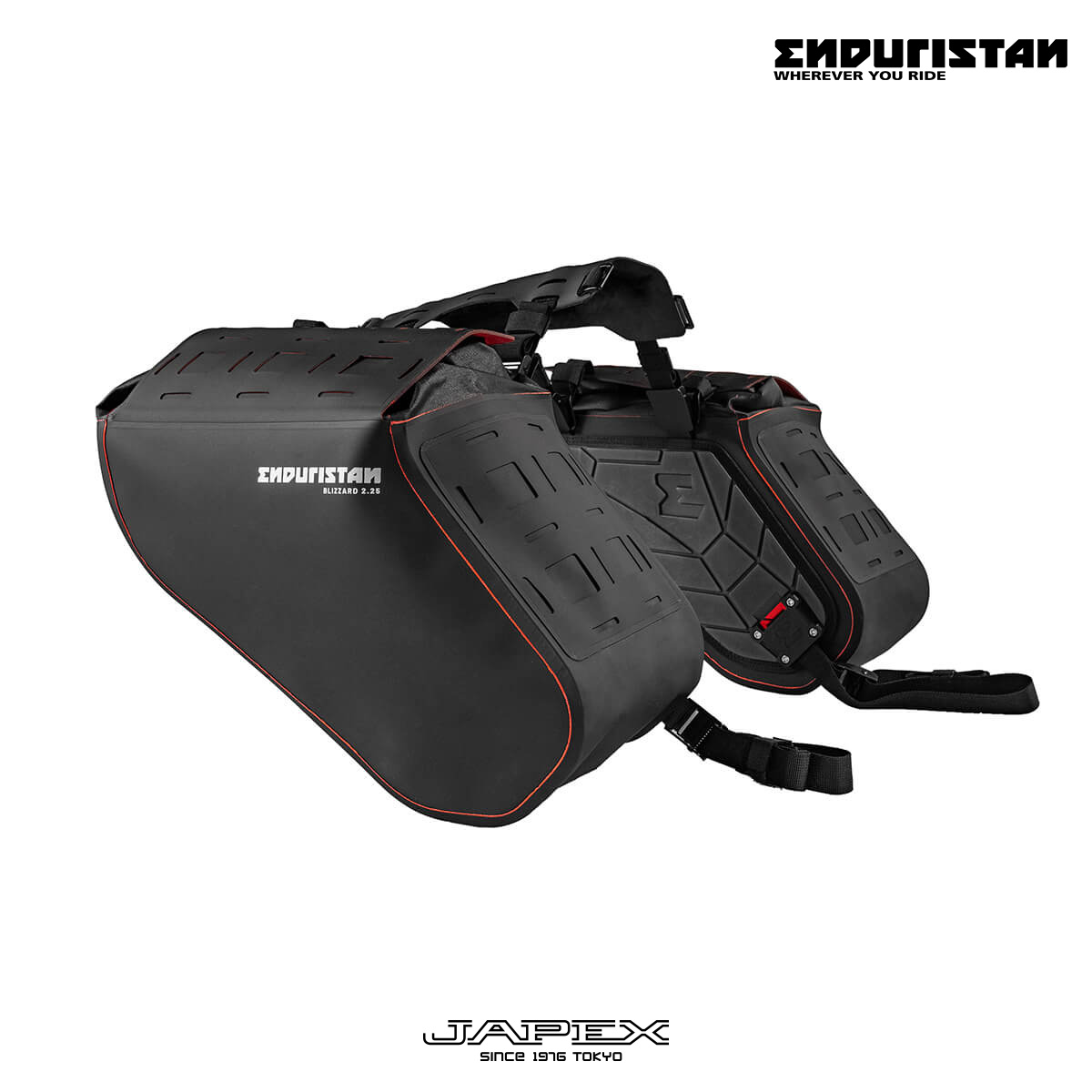 【正規総代理店】エンデュリスタン ブリザード 2.25 サドルバッグ / ENDURISTAN 防水 バイク用 サイドバッグ オフロード キャンプ ツーリング