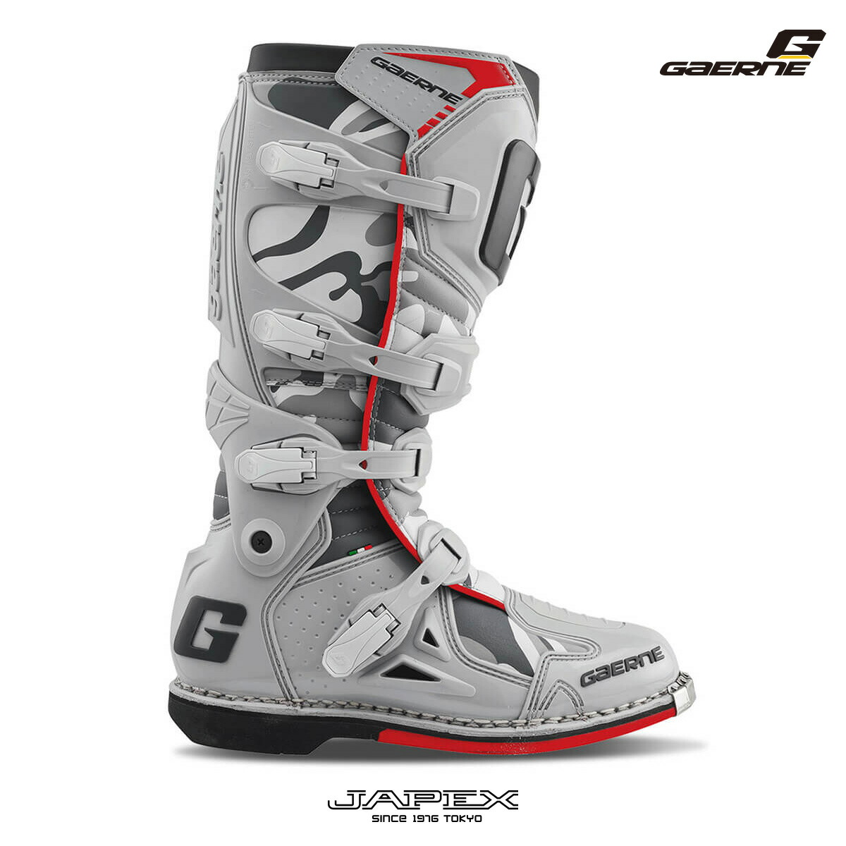 mim  ブーツ ホワイト　ファストバックガエルネ27cm 試着無料】ガエルネ ファストバック ホワイト - オフロード