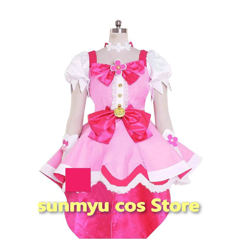 Go!プリンセスプリキュア 春野はるか キュアフローラ コスプレ衣装 サイズオーダー可能