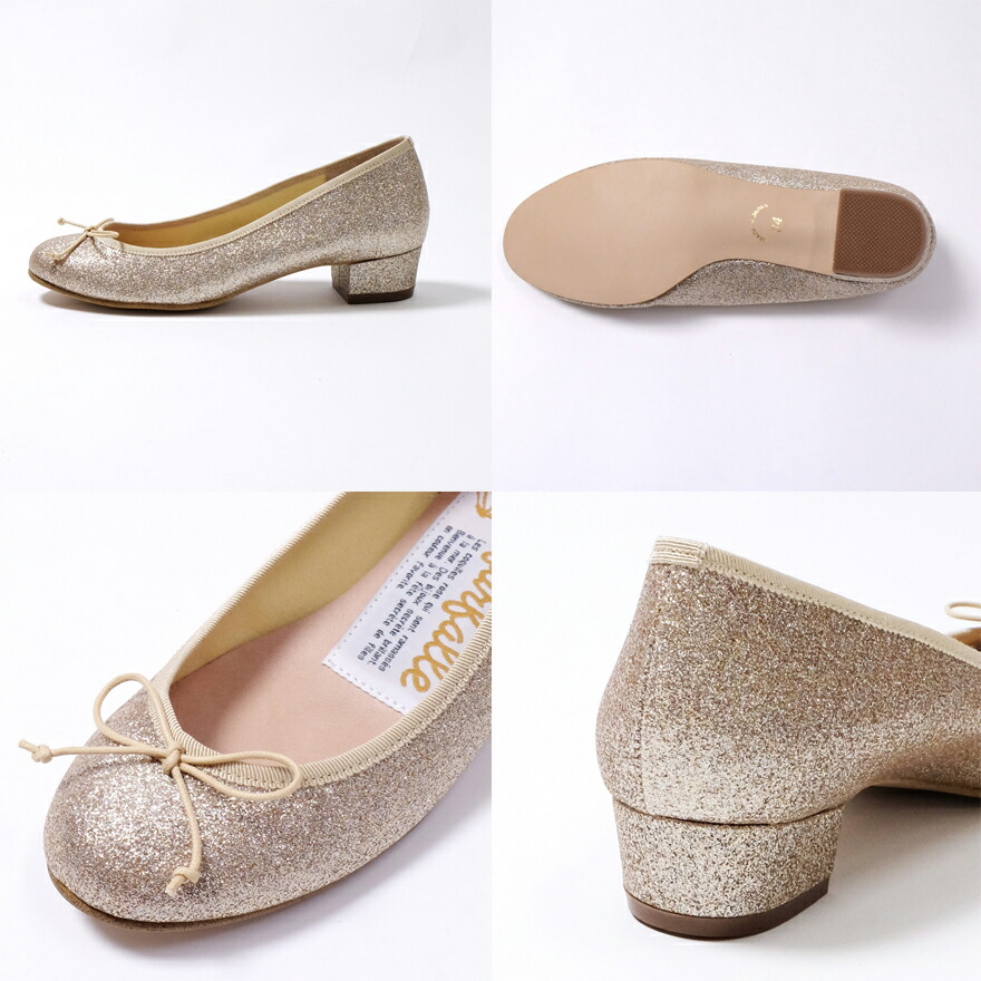 楽天市場 送料無料 ３cmヒールバレエ グリッター 公式 ファルファーレ Farfalle バレエシューズ パンプス レディース ミドルヒール ラウンドトゥ 人気 ふわふわ 歩きやすい 痛くない 柔らかい 甲高 幅広 コンフォート 春 夏 秋 冬 ラメ ゴールド シルバー