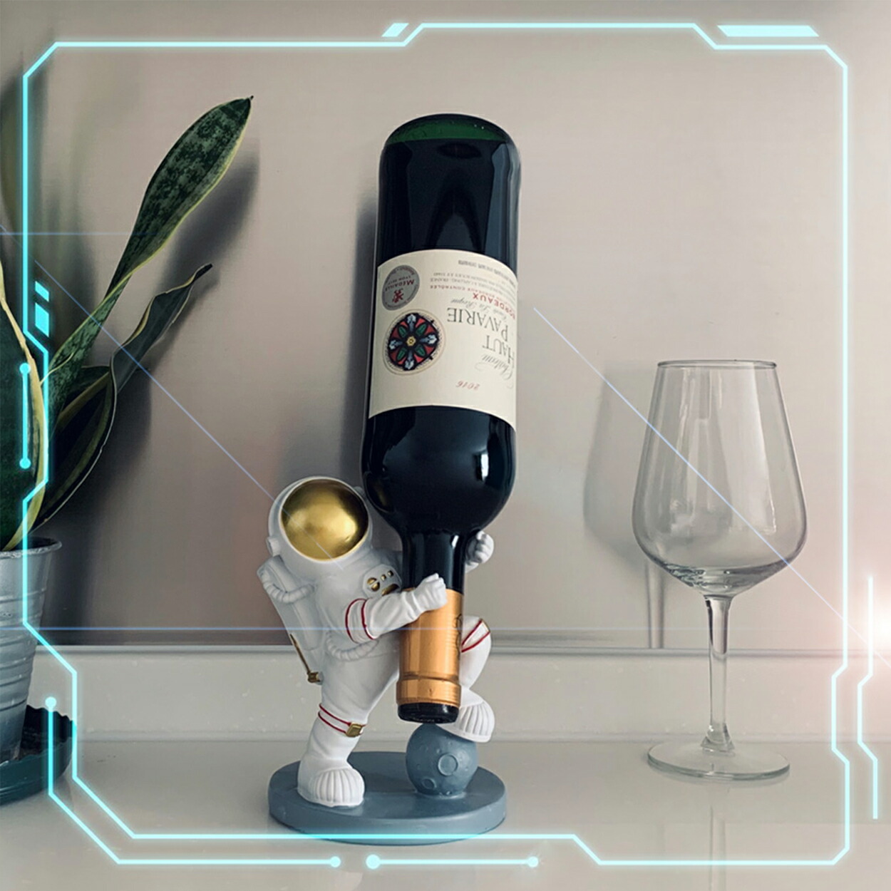 宇宙飛行士のワインスタンド ワインホルダー 可愛い宇宙飛行士 ワインラック ワイン収納