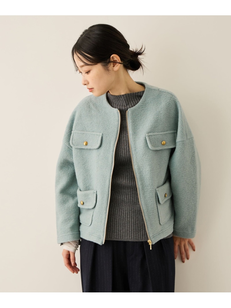 【SALE／60%OFF】イタリアンエアリー4ポケットZIPブルゾン ketty ケティ ジャケット・アウター テーラードジャケット・ブレザー ブラック グレー ブルー【RBA_E】【送料無料】[ Fashion]