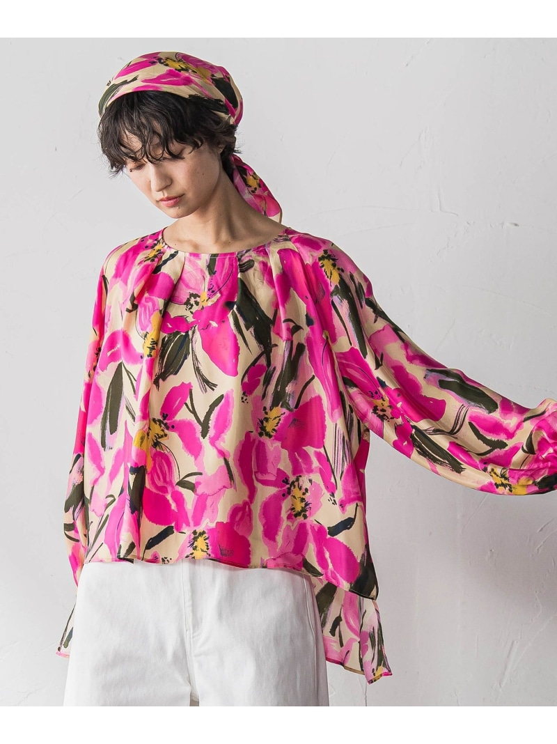 IPEKERフラワープリントフレアブラウス MAYSON GREY メイソングレイ トップス シャツ・ブラウス ピンク【送料無料】[ Fashion]