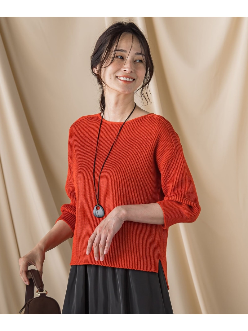 【SALE／30%OFF】ラメミックスニットプルオーバー≪手洗い可能≫ LAUTREAMONT ロートレアモン トップス ニット ベージュ レッド【RBA_E】【送料無料】[ Fashion] 12,928円