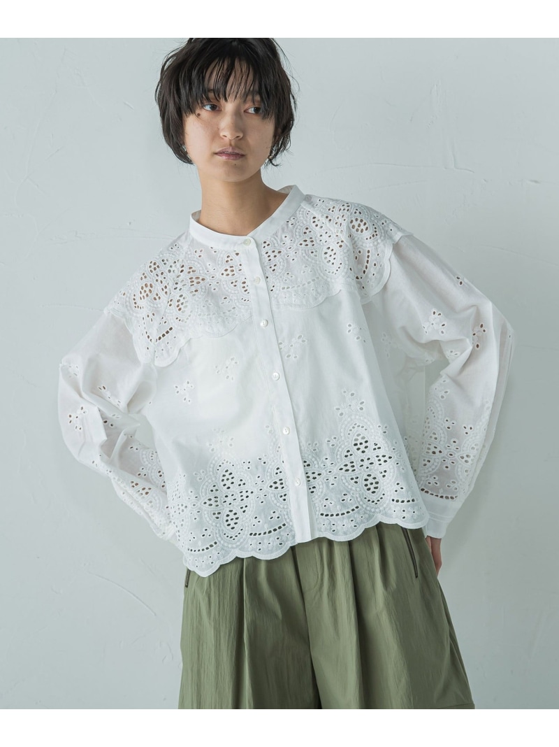 QUEENS COURT / クイーンズコート ストライプノースリシャツ≪手洗い可能≫ クイーンズコート QUEENS COURT ストライプノースリシャツ