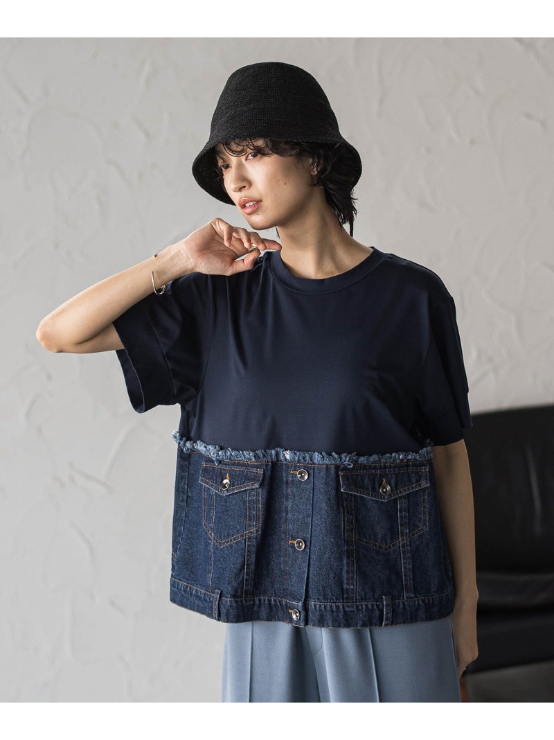 【SALE／10%OFF】ジーンズ縛ティーシャツ MAYSON GREY メイソングレイ トップス カットソー・ティーシャツ 米国海軍 白いこと【RBA_E】【貨物輸送無料】[ Fashion]