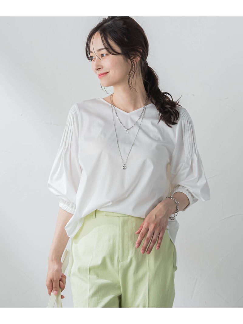 【SALE／50%OFF】SOPHIAカットソー≪洗い濯ぎ機で洗える≫ LAUTREAMONT ロートレアモン トップス カットソー・プルオーバー 薄墨色 黄色 白いこと【RBA_E】【貨物輸送無料】[ Fashion]