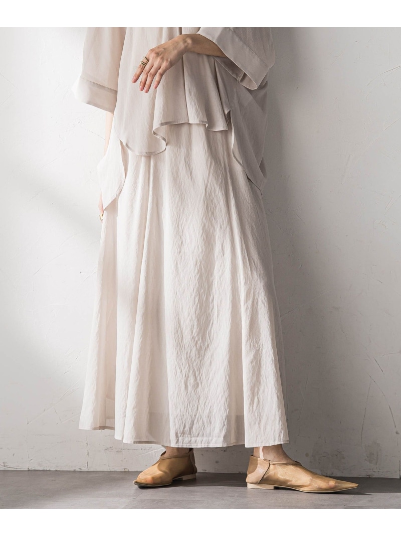 麻調シアーセミフレアスカート MAYSON GREY メイソングレイ スコート 余分の物のスコート ベージュ 黒いこと 赤銅色【貨物輸送無料】[ Fashion]