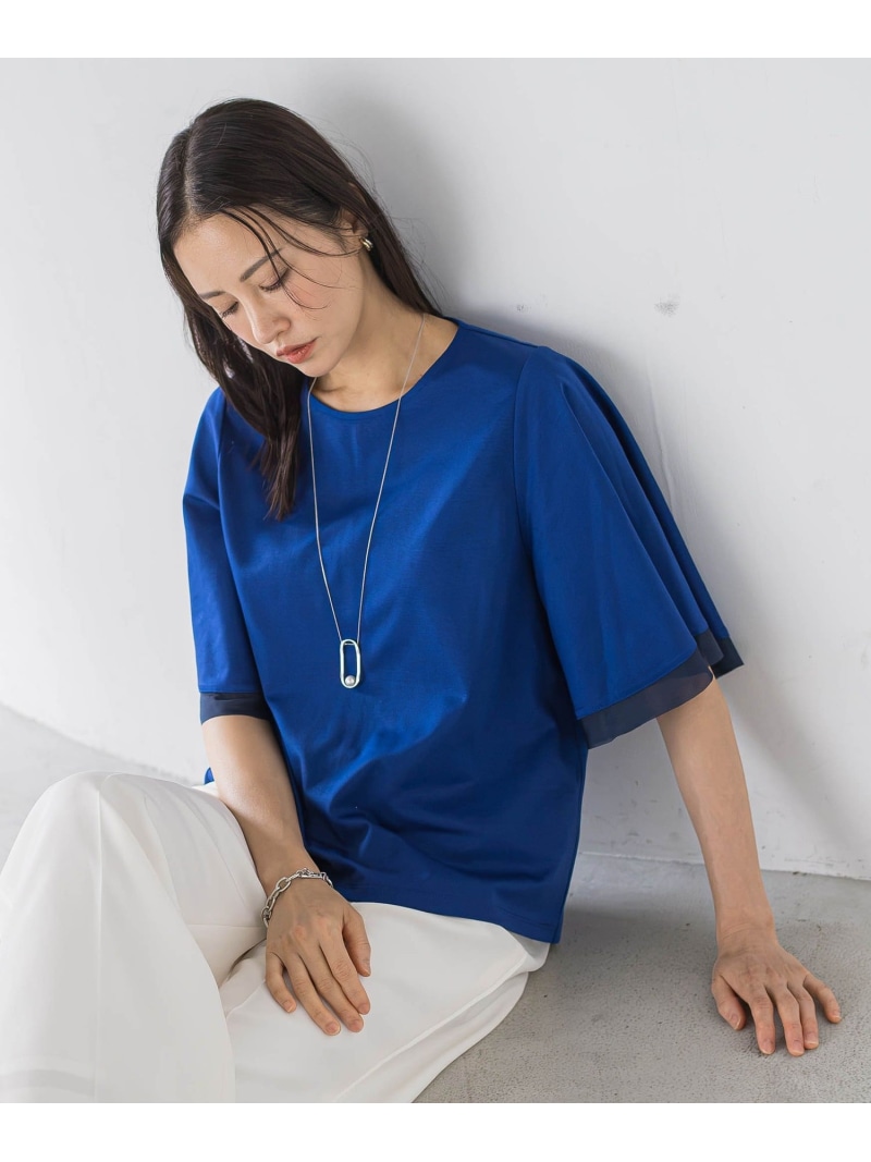≪体感28&deg;Cが続く≫クールキープカットソー LAUTREAMONT ロートレアモン トップス カットソー・Tシャツ ホワイト ブラック ブルー【送料無料】[ Fashion]｜JAVA ONLINE