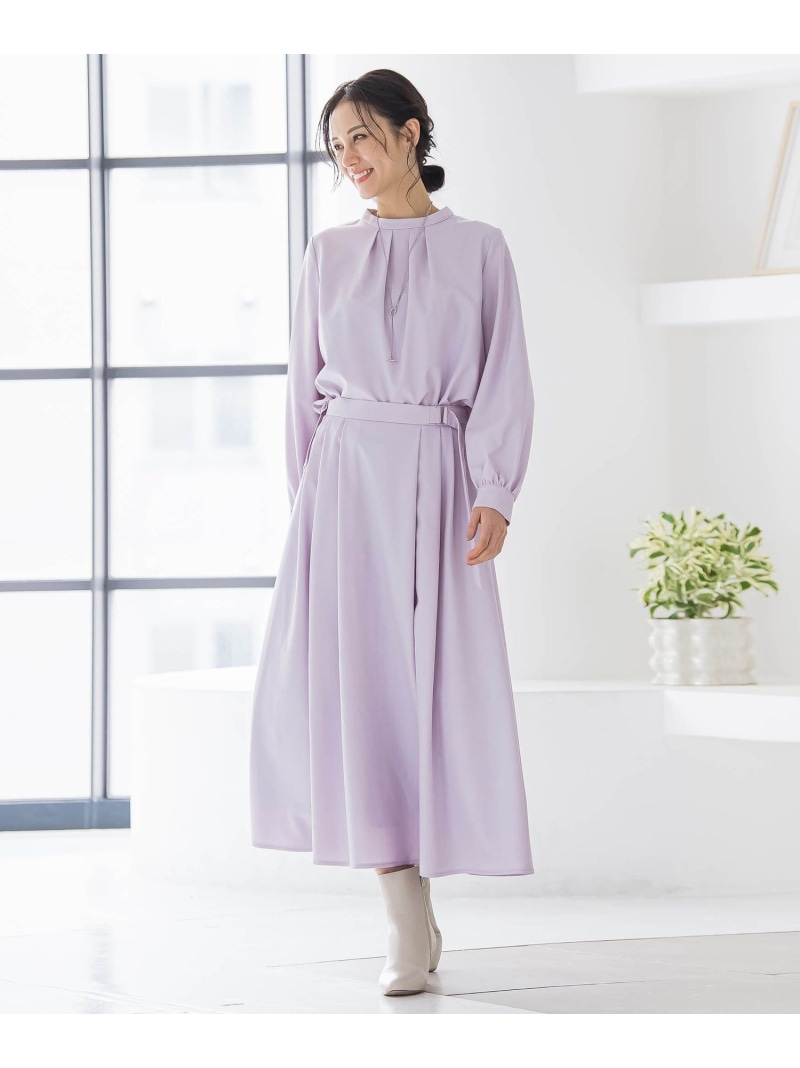 【SALE／50%OFF】ウールブレンドストレッチフレアスカート≪セットアップ対応/手洗い可能≫ LAUTREAMONT ロートレアモン スカート その他のスカート パープル ホワイト グレー【RBA_E】【送料無料】[ Fashion] 8,712円