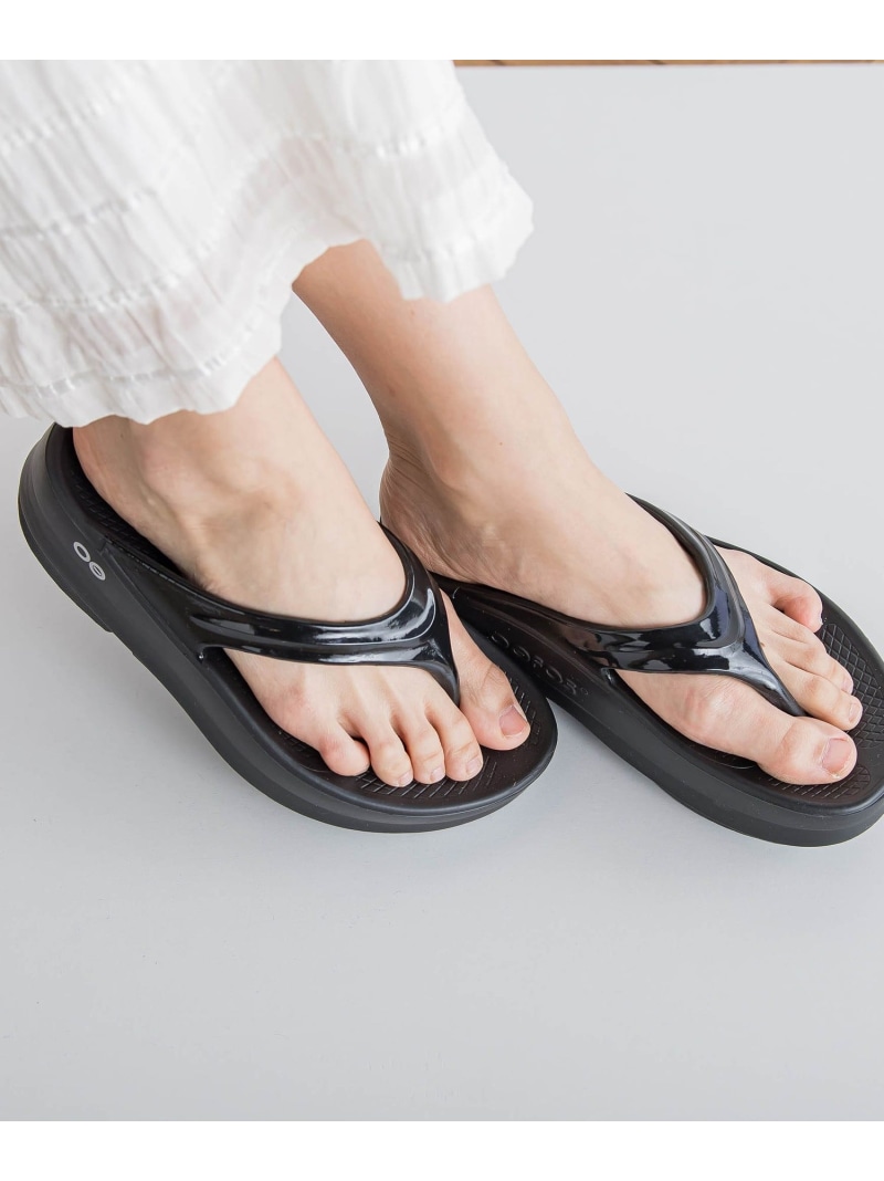 【OOFOS】Oomega(ウーメガ) Droite lautreamont ドロワット・ロートレアモン シューズ・靴 その他のシューズ・靴 ブラック ベージュ【送料無料】[ Fashion]