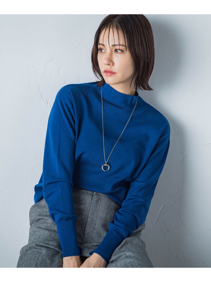 LAUTREAMONT / ロートレアモン 【一部店舗限定販売】片あぜ編みフード付きニットプルオーバー≪手洗い可能≫ 一部店舗限定販売】片あぜ編みフード付きニットプルオーバー