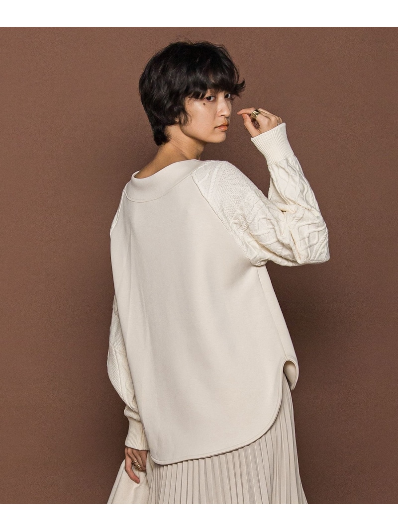 【SALE／20%OFF】ときめきケーブルニット≪手洗い可能≫ MAYSON GREY メイソングレイ トップス カットソー・Tシャツ ホワイト グリーン ブラック グレー【RBA_E】【送料無料】[ Fashion]｜JAVA ONLINE