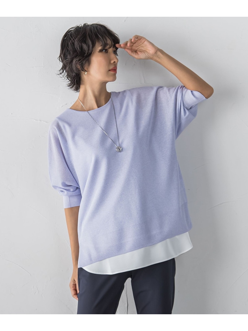 ギャラクシーニット la.f... ラ・エフ トップス ニット ネイビー パープル【送料無料】[ Fashion]