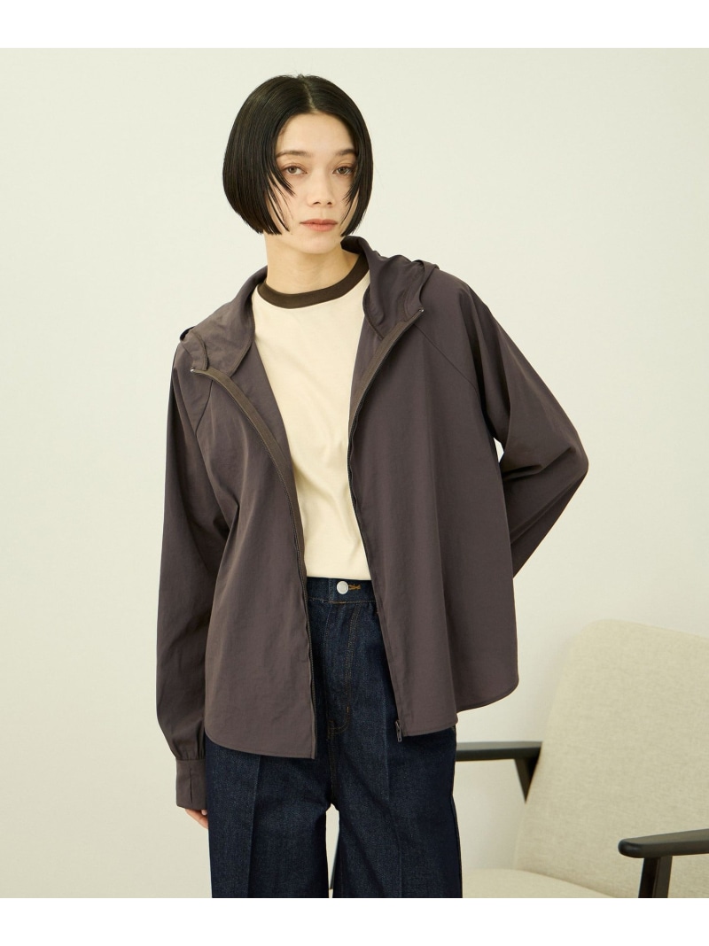 【日傘より,自由】ひんやりバックデザインパーカー VICKY ビッキー ジャケット・アウター テーラードジャケット・ブレザー ホワイト ブラック ブラウン【送料無料】[ Fashion]