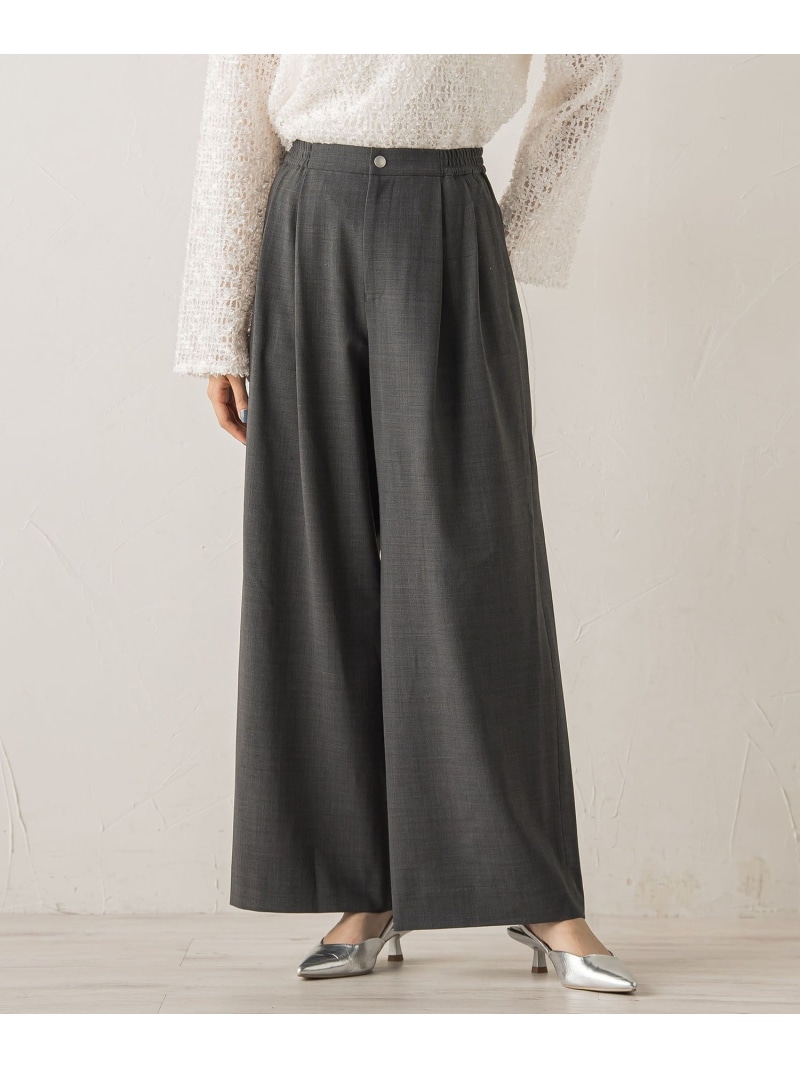【SALE／50%OFF】ラナミスト2WAYパンツ≪洗濯機で洗える≫ Droite lautreamont ドロワット・ロートレアモン パンツ その他のパンツ グレー ブラック ホワイト【RBA_E】【送料無料】[ Fashion]