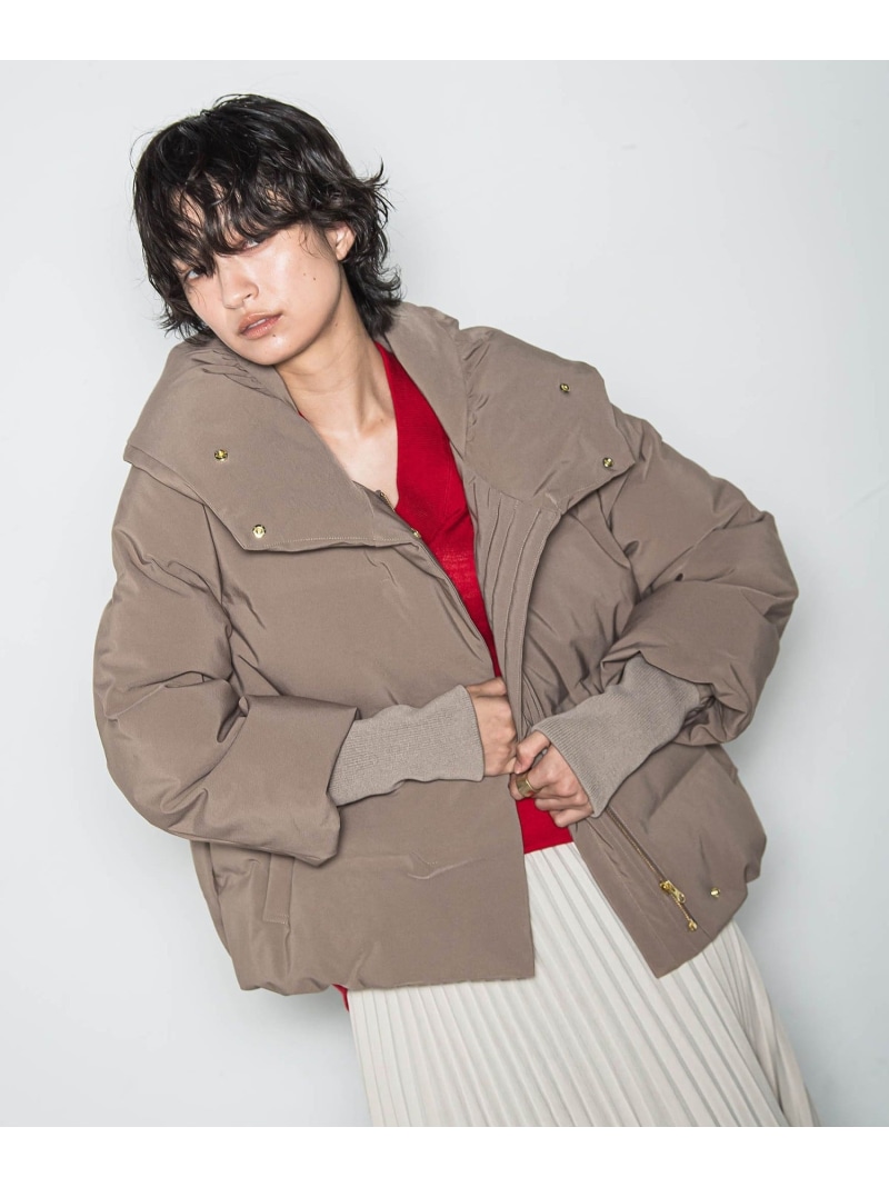 【SALE／20%OFF】袖口リブシームレスダウンジャケット MAYSON GREY メイソングレイ ジャケット・アウター テーラードジャケット・ブレザー ブラウン ブラック ホワイト【RBA_E】【送料無料】[ Fashion]