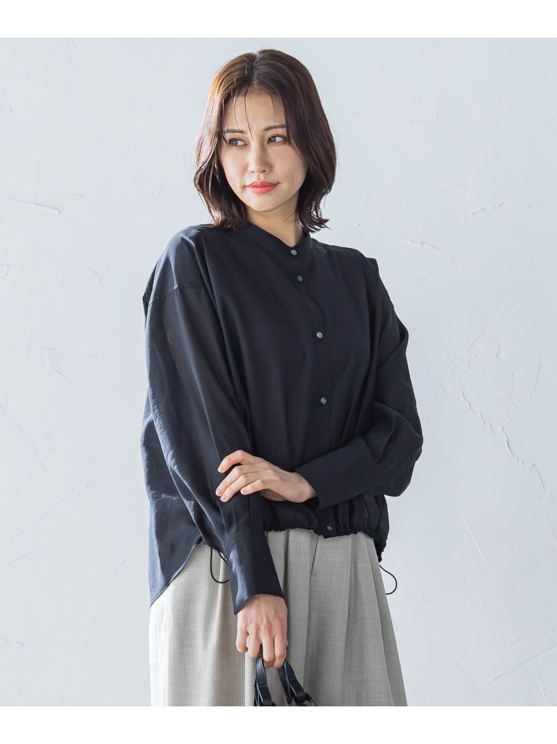 【SALE／30%OFF】シアードロストシャツ≪洗い濯ぎ機で洗える≫ LAUTREAMONT ロートレアモン トップス ティーシャツ・トップ 緑であること 白いこと 黒いこと パープル【RBA_E】【貨物輸送無料】[ Fashion]