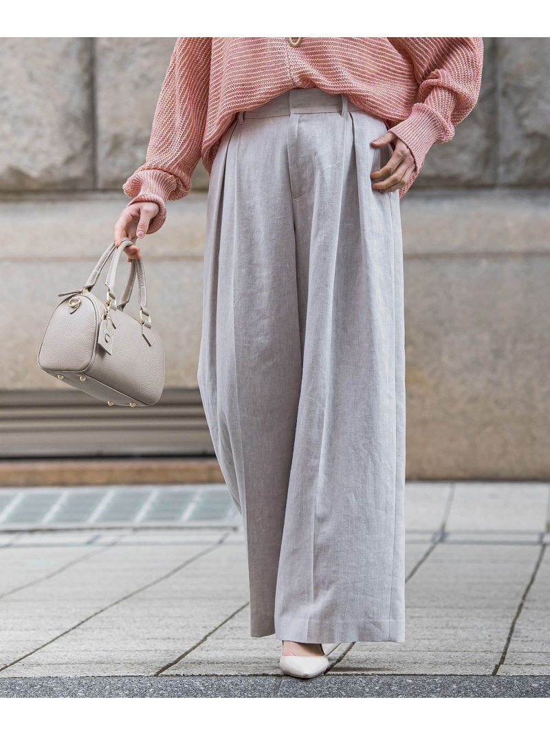 クラシックポリリネンヘリンボンパンツ LAUTREAMONT ロートレアモン パンツ その他のパンツ ベージュ【送料無料】[ Fashion] 14,839円