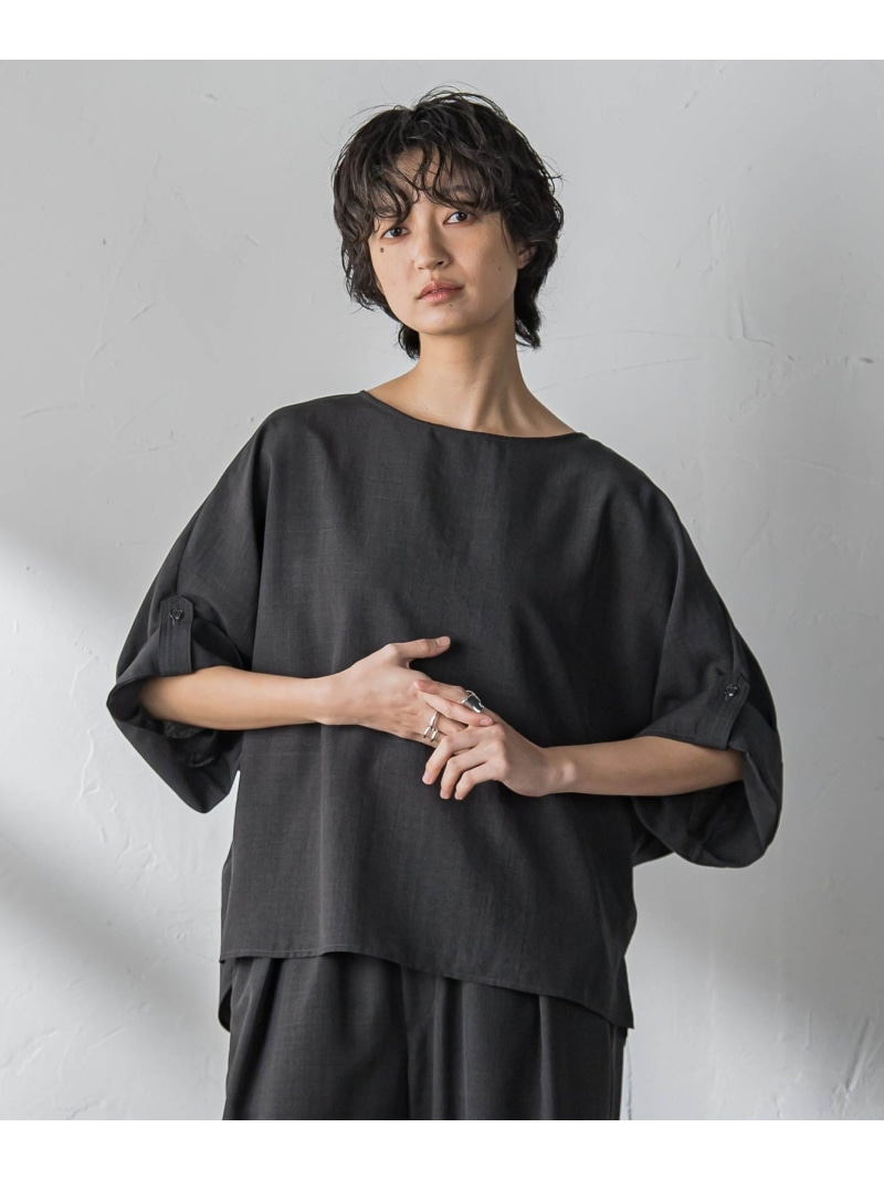 【SALE／10%OFF】【一瞬で楽とキレイを叶える】タンブラーブッチャーロールアップブラウス≪セットアップ対応≫ MAYSON GREY メイソングレイ トップス シャツ・ブラウス ブラック ブラウン イエロー ベージュ【RBA_E】【送料無料】[ Fashion]｜JAVA ONLINE