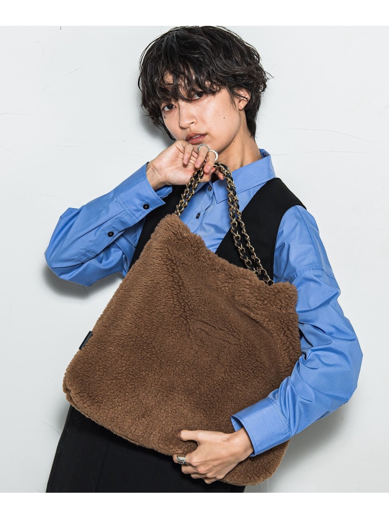 【SALE／40%OFF】ELMOエコムートンチェーントートバッグ MAYSON GREY メイソングレイ バッグ その他のバッグ ブラウン グレー ホワイト【RBA_E】【送料無料】[ Fashion]