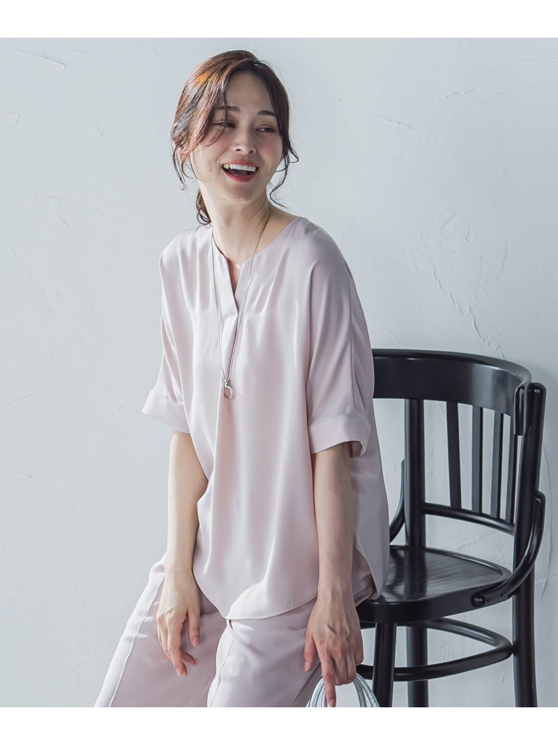 ketty / ケティ 梳毛合繊2ピースブラウス≪手洗い可能≫ ケティ ketty 梳毛合繊2ピースブラウス≪手洗い可能