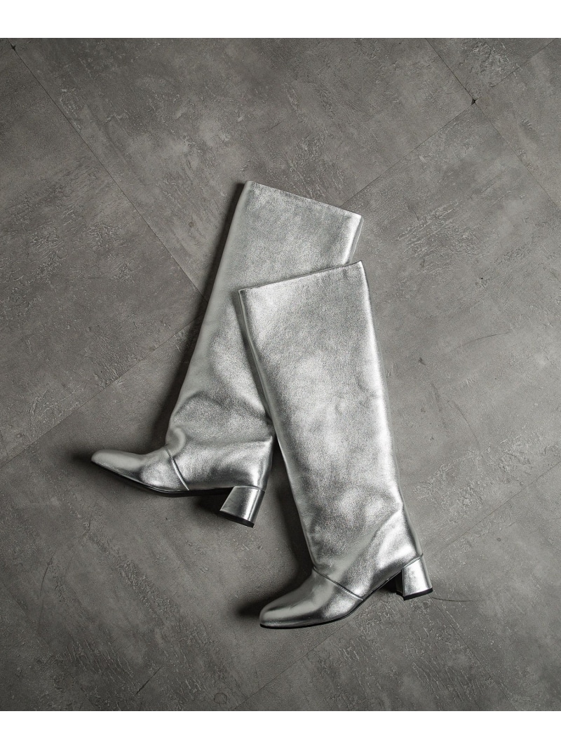 【SALE／40%OFF】REMMEメタリックワイドミドルロングブーツ MAYSON GREY メイソングレイ シューズ・靴 その他のシューズ・靴 シルバー【RBA_E】【送料無料】[ Fashion]