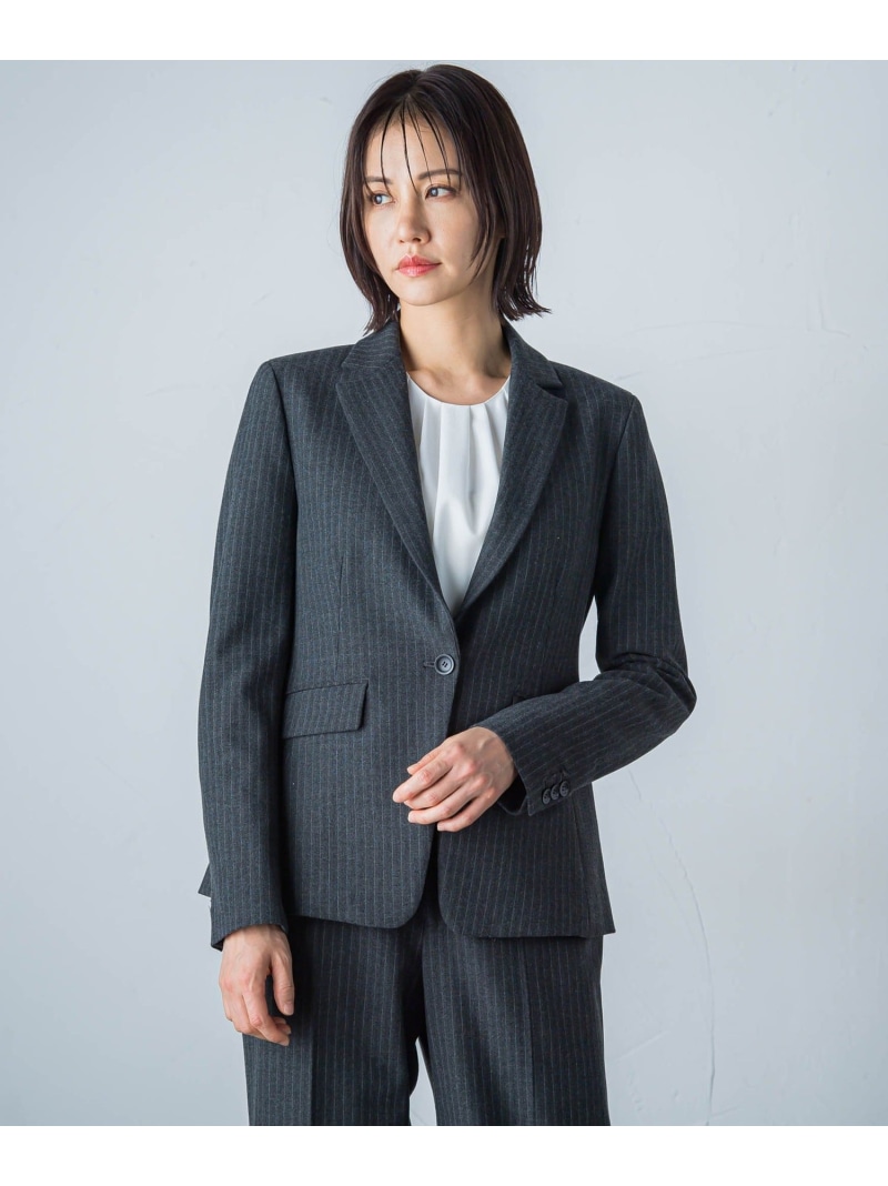 【SALE／50%OFF】両面起毛ヘリンボンジャケット LAUTREAMONT ロートレアモン ジャケット・アウター テーラードジャケット・ブレザー グレー ベージュ【RBA_E】【送料無料】[ Fashion]｜JAVA ONLINE