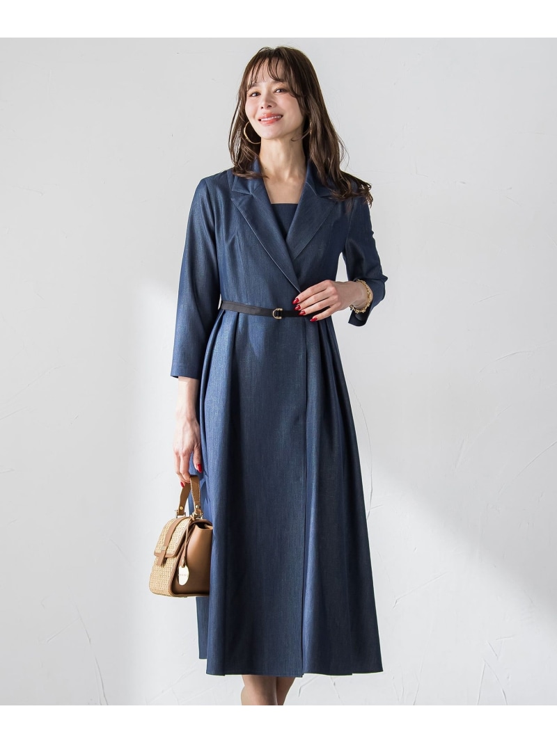 【SALE／40%OFF】オーロララメデニムワンピース Viaggio Blu ビアッジョブルー ワンピース・ドレス ワンピース ブルー ネイビー【RBA_E】【送料無料】[ Fashion]｜JAVA ONLINE