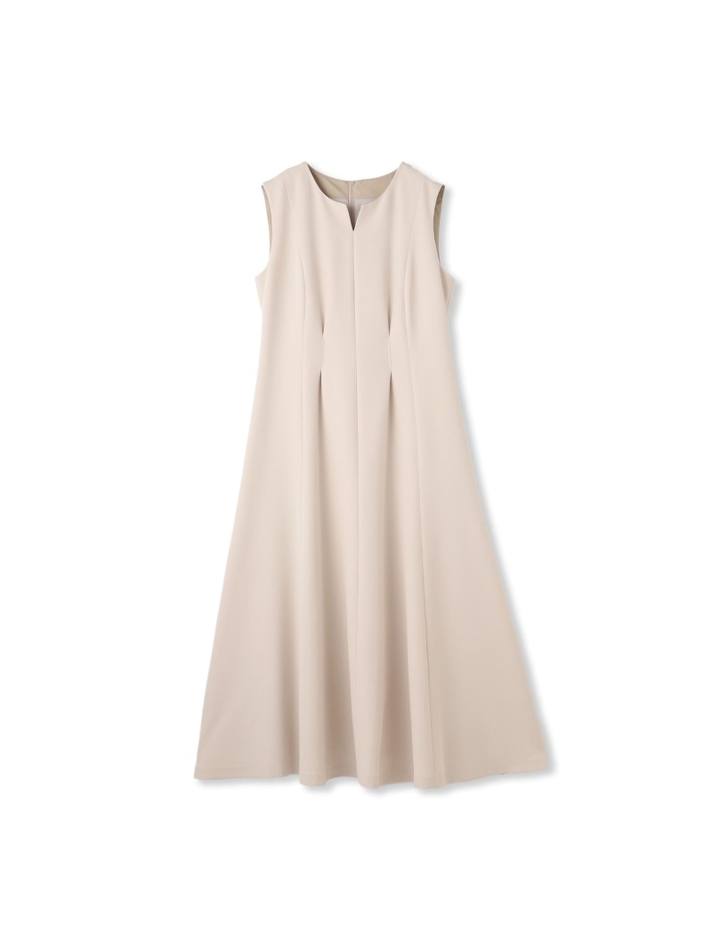 【SALE／40%OFF】ダブルクロスノースリーブワンピース≪手洗い可能≫ LAUTREAMONT DE CLASSE ロートレアモン ワンピース・ドレス ワンピース ベージュ ネイビー【RBA_E】【送料無料】[ Fashion]｜JAVA ONLINE