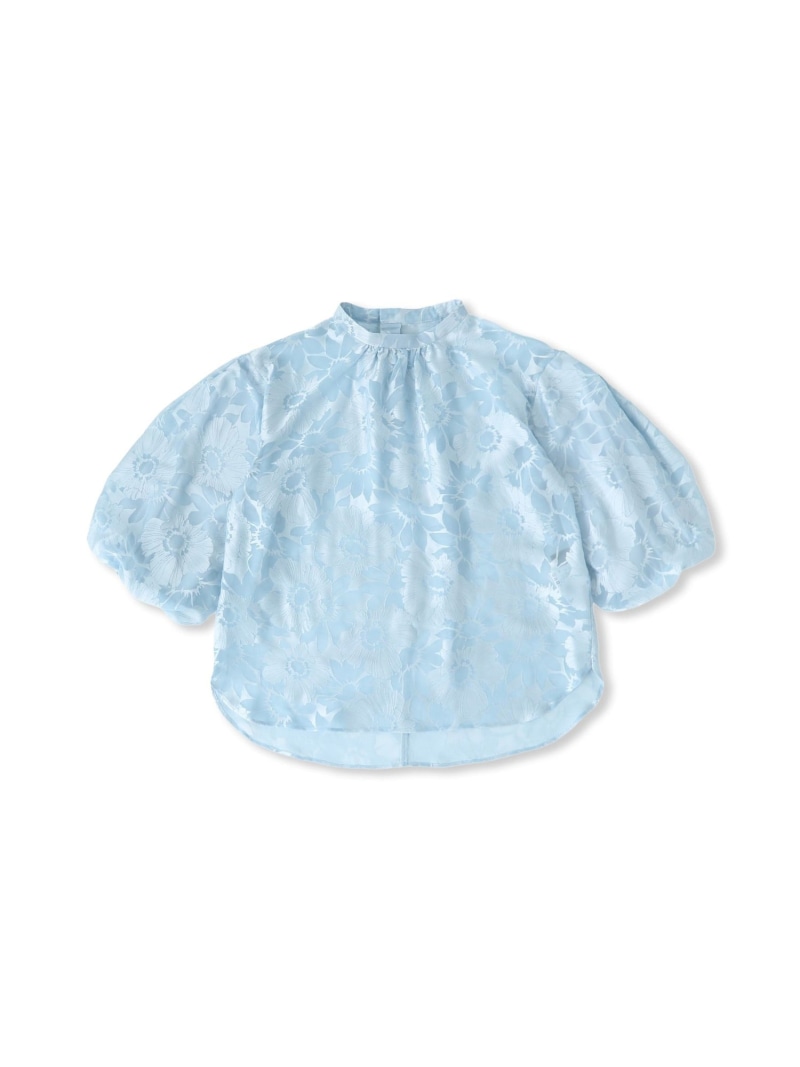 フラワーオパールプリントブラウス LAUTREAMONT DE CLASSE ロートレアモン トップス シャツ・ブラウス ネイビー【送料無料】[ Fashion]