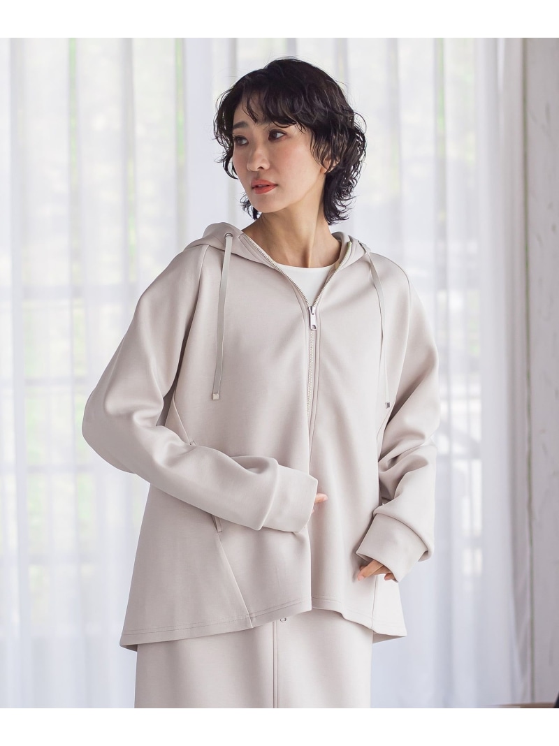 【SALE／30%OFF】【大きいサイズ】ストレッチダンボールジップパーカー la.f... ラ・エフ トップス カットソー・Tシャツ グレー ホワイト ベージュ【RBA_E】【送料無料】[ Fashion]｜JAVA ONLINE 10,511円