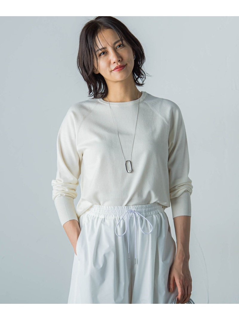 【SALE／30%OFF】【WEB限定】クルーネックニットプルオーバー≪手洗い可能≫ LAUTREAMONT ロートレアモン トップス ニット ネイビー レッド ブラック ホワイト グレー【RBA_E】【送料無料】[ Fashion]｜JAVA ONLINE