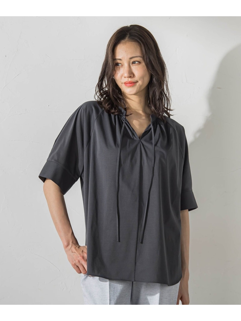 【SALE／20%OFF】ブラウスカットソー LAUTREAMONT ロートレアモン トップス カットソー・Tシャツ グレー グリーン ブルー【RBA_E】【送料無料】[ Fashion]｜JAVA ONLINE