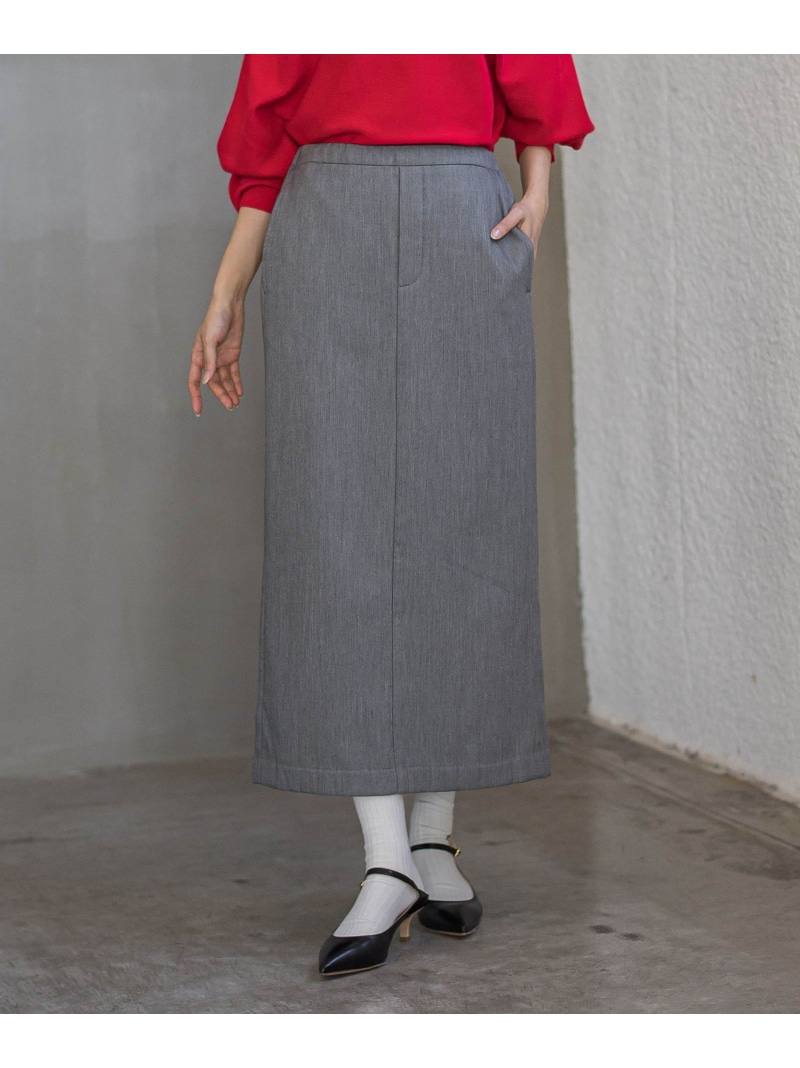 【SALE／50%OFF】裏起毛タイトスカート≪室内用便器能力のある≫ Droite lautreamont ドロワット・ロートレアモン スコート 余分の物のスコート 黒いこと【RBA_E】【貨物輸送無料】[ Fashion]