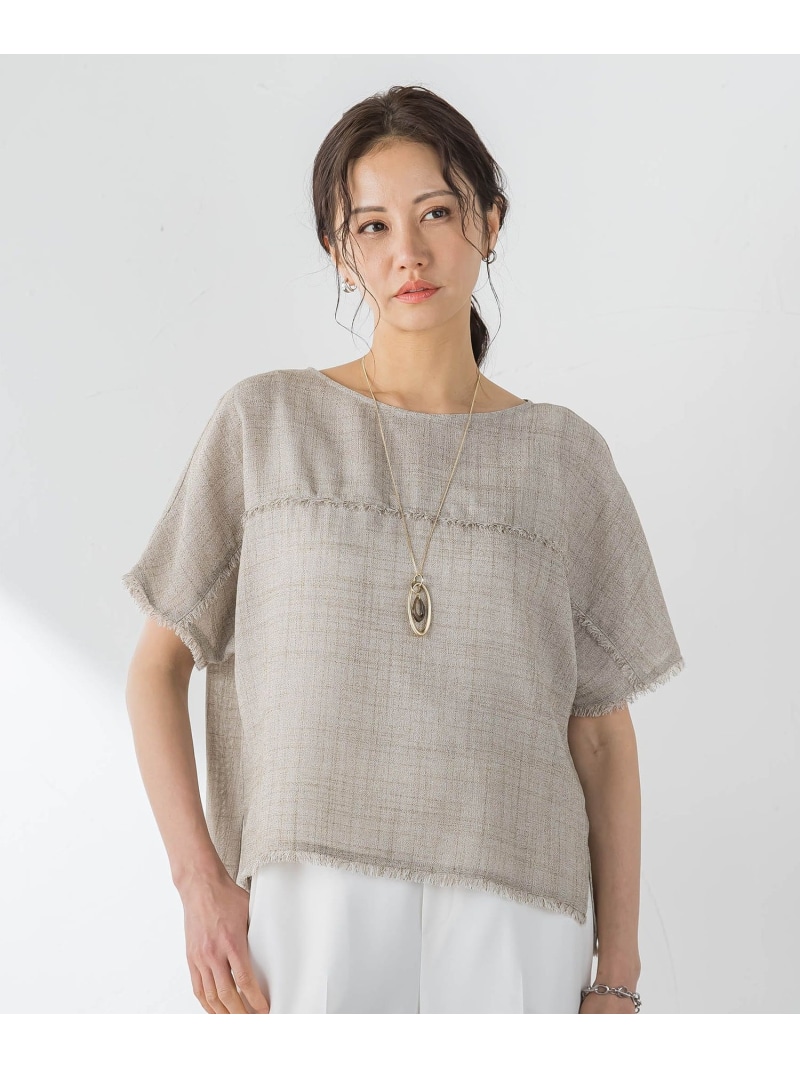 メッシュブラウス LAUTREAMONT ロートレアモン トップス シャツ・ブラウス ブラウン ベージュ【送料無料】[ Fashion]