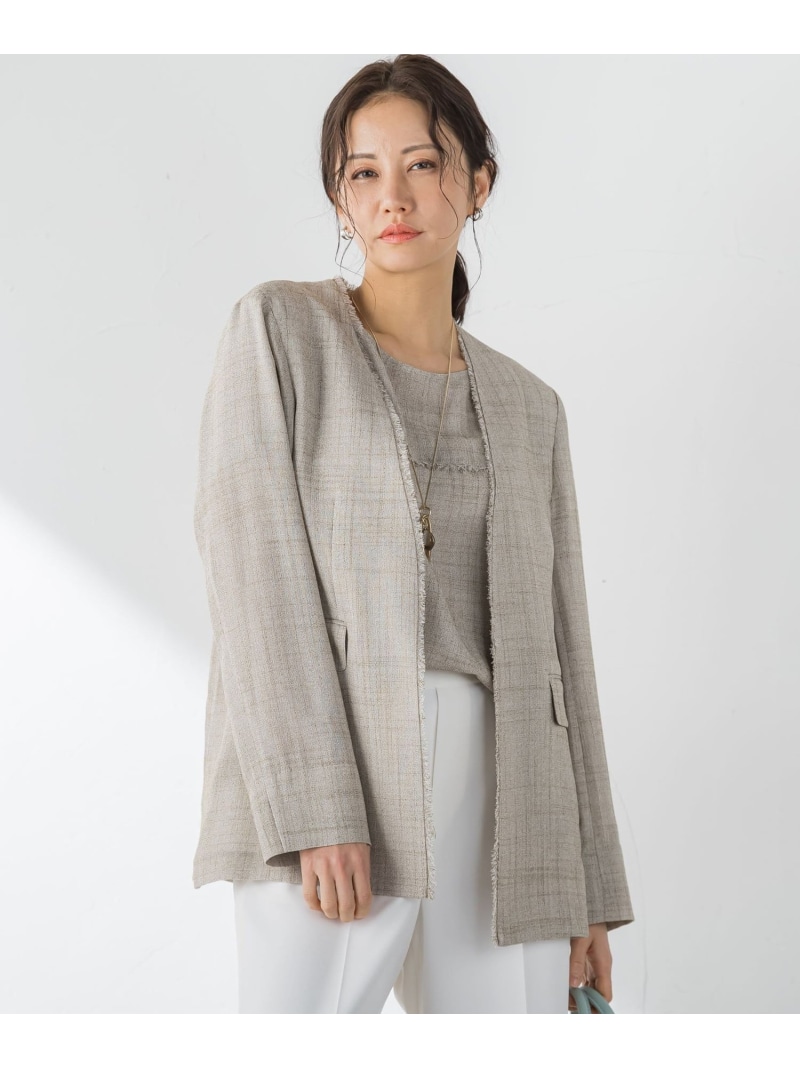 【SALE／30%OFF】メッシュジャケット LAUTREAMONT ロートレアモン ジャケット・アウター テーラードジャケット・ブレザー ベージュ ブラウン【RBA_E】【送料無料】[ Fashion]｜JAVA ONLINE