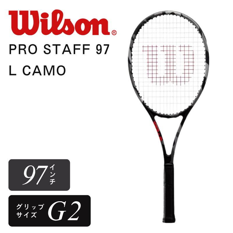 Wilson ウィルソン PRO STAFF 97 L CAMO 硬式 庭球櫂 97in 290g 16×19 27in 軽さ 回転運動 抑えつける 部活 力くらべ 中級者 レディース メンズ