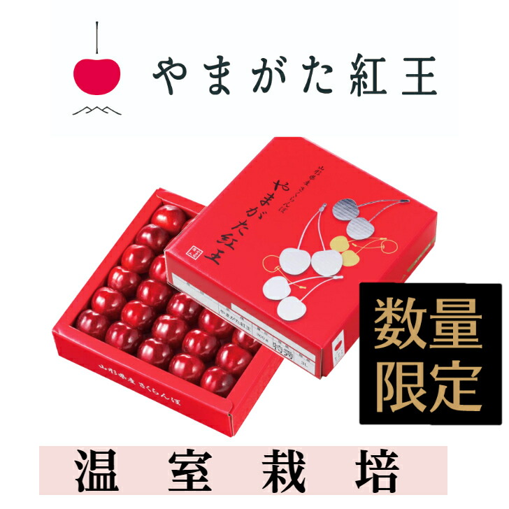 さくらんぼ やまがた紅王 温室栽培 300ｇ 手詰 化粧箱 贈答 母の日 ギフト 山形 プレゼント ギフト 山形農業協同組合