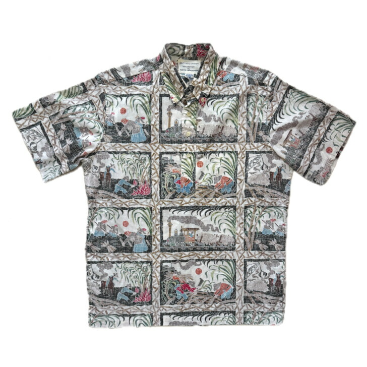【Used/古着】 00s レインスプーナーアロハシャツ Reyn Spooner Aloha Shirts B.D　 プルオーバー　 ハワイアン M