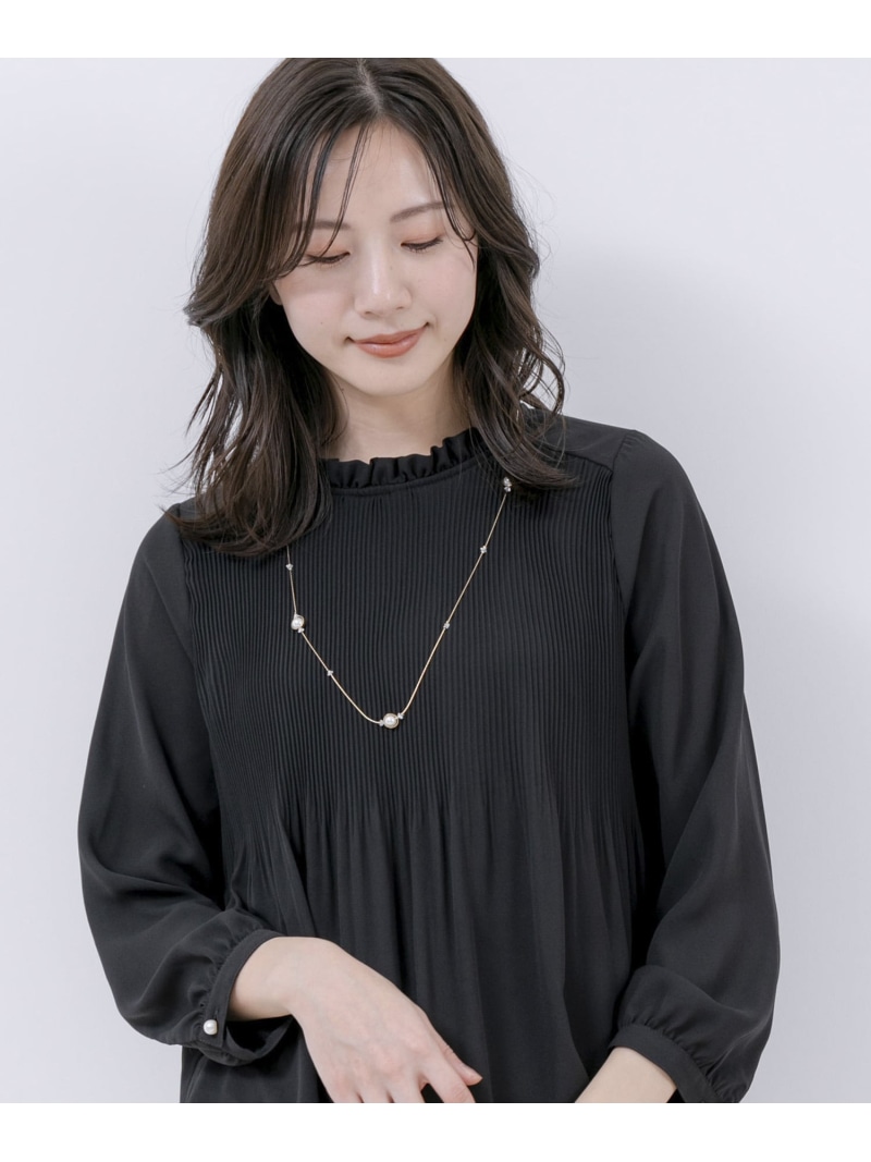 楽天市場】【SALE／20%OFF】前後2WAY衿シャーリングブラウス