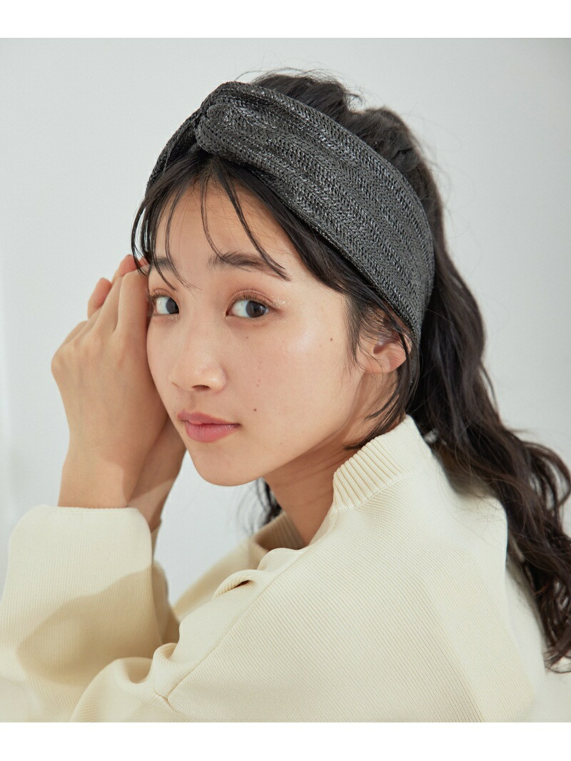 ヒグチユウコ　ヘアバンド 日本限定 ヒグチユウコ プリント GG ヘアバンド ベージュ