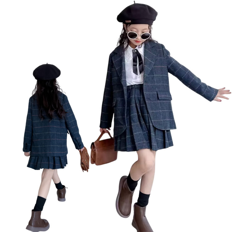子供服 女の子 卒業式 パンツスーツ セットアップ2点セット 160 165 ジャケット プリーツスカート オシャレ チェック柄 入学式 子供スーツ キッズ 卒園 ガールズ ジュニア 子供 入園式 七五三 スーツ 子供 スーツ フォーマルキッズスーツ|ジャズミーオーダーメイド