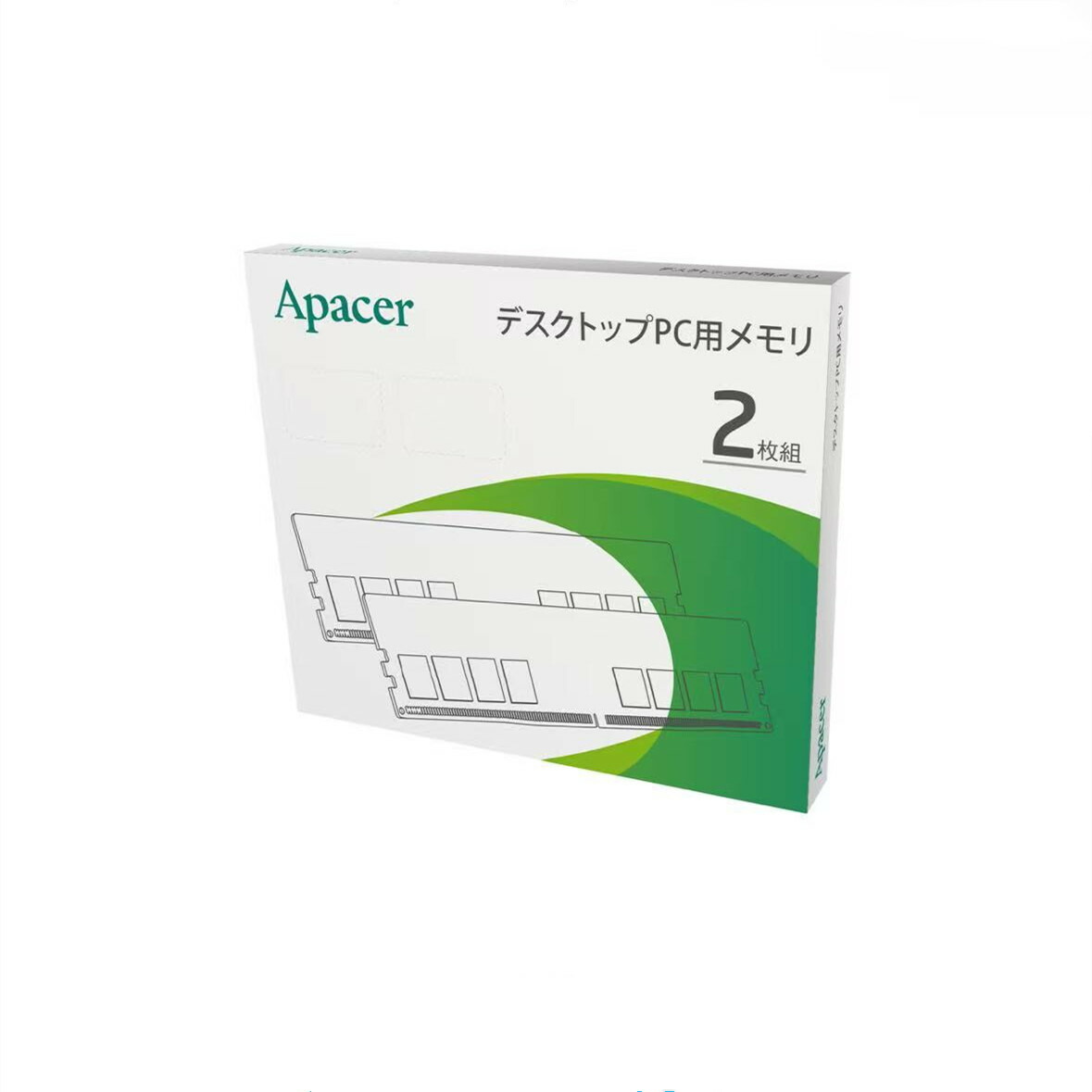 Apacer アペイサー FL.64GAA.PTRK2 DDR5-4800MHz 勉強机いの一番用記憶装置 288pin CL-22 64GB(32GBx2枚組)