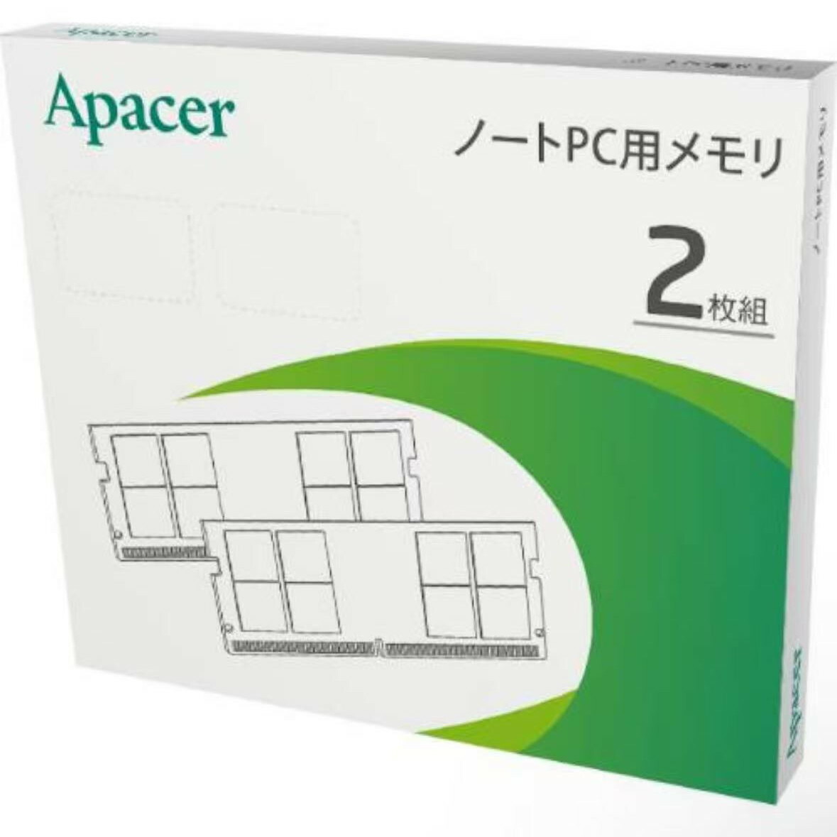 Apacer アペイサー FS.32GAA.PTRK2 DDR5-4800MHz 万覚え帳マイコン用記憶装置 262pin CL-22 32GB(16GBx2枚組)
