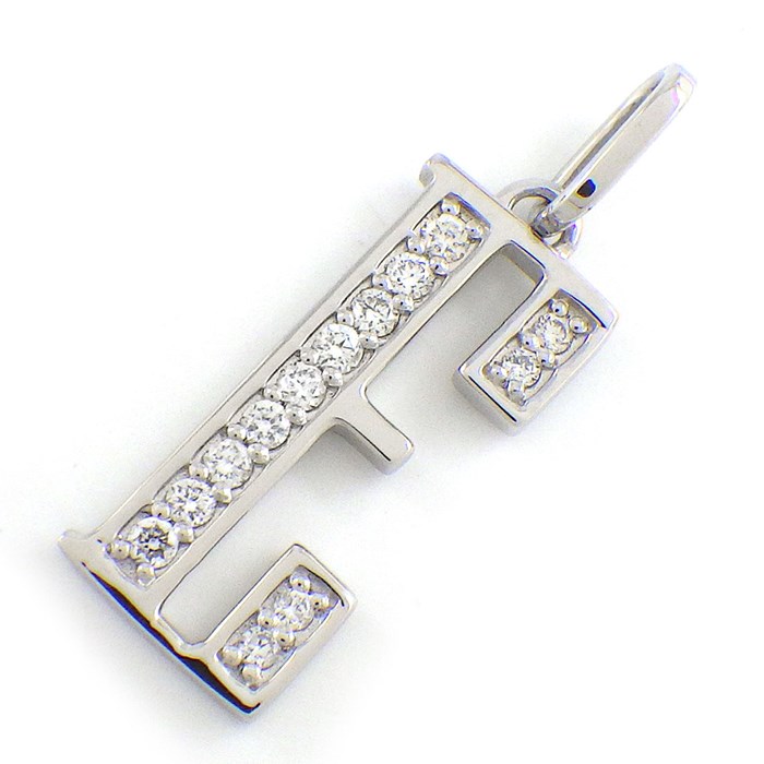 【15日限定★ポイント3倍】 【ダイヤモンド】 ペンダントトップ アルファベット イニシャル E ダイヤモンド 計0.11ct PT900