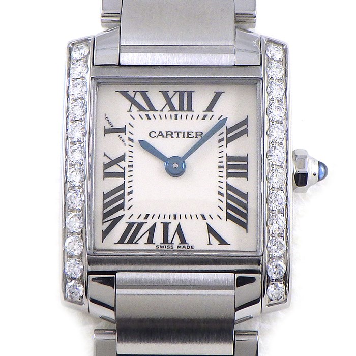 【限定お値下げ中】Cartier カルティエ タンクフランセーズ アフターダイヤ 楽天市場】【ダイヤブレス】 カルティエ K18WG タンク