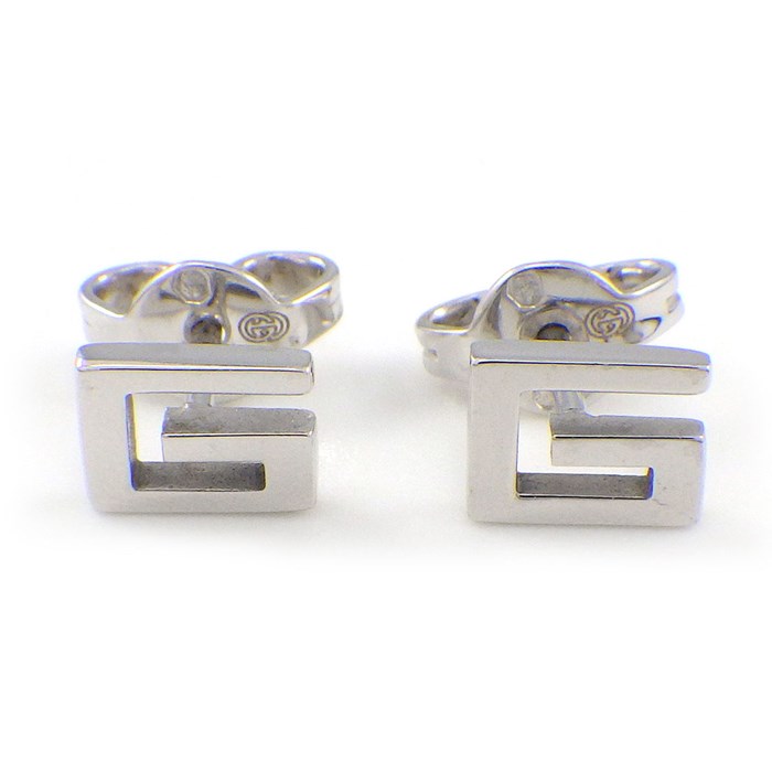 GUCCI ピアス(ホワイトゴールド)片耳 GUCCI - グッチ GUCCI ピアス K18 WG ホワイトゴールド 750